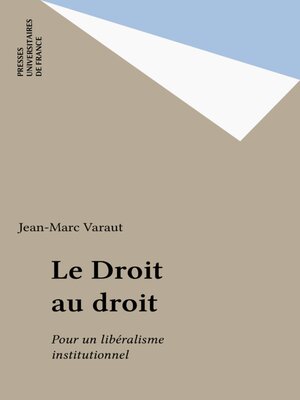 cover image of Le Droit au droit